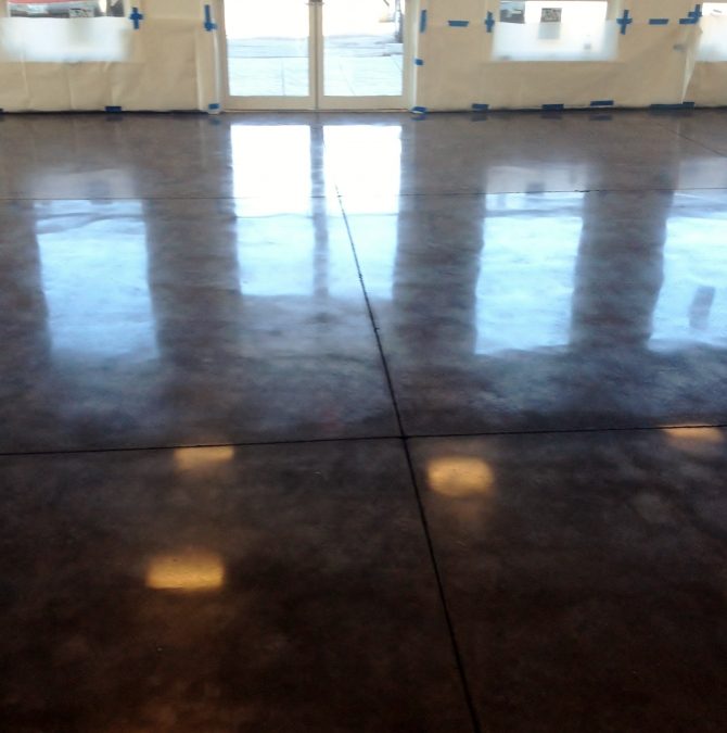 Popular Local Bakery Gets Delicious-Looking Caramel Concrete Floor