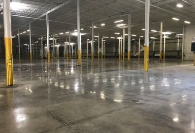 Polished Concrete Commercial Flooring, warehouse in Maine